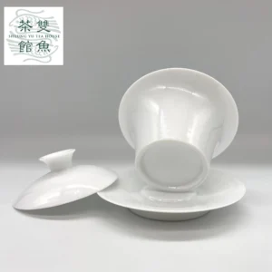 景德鎮白瓷馬蹄蓋碗